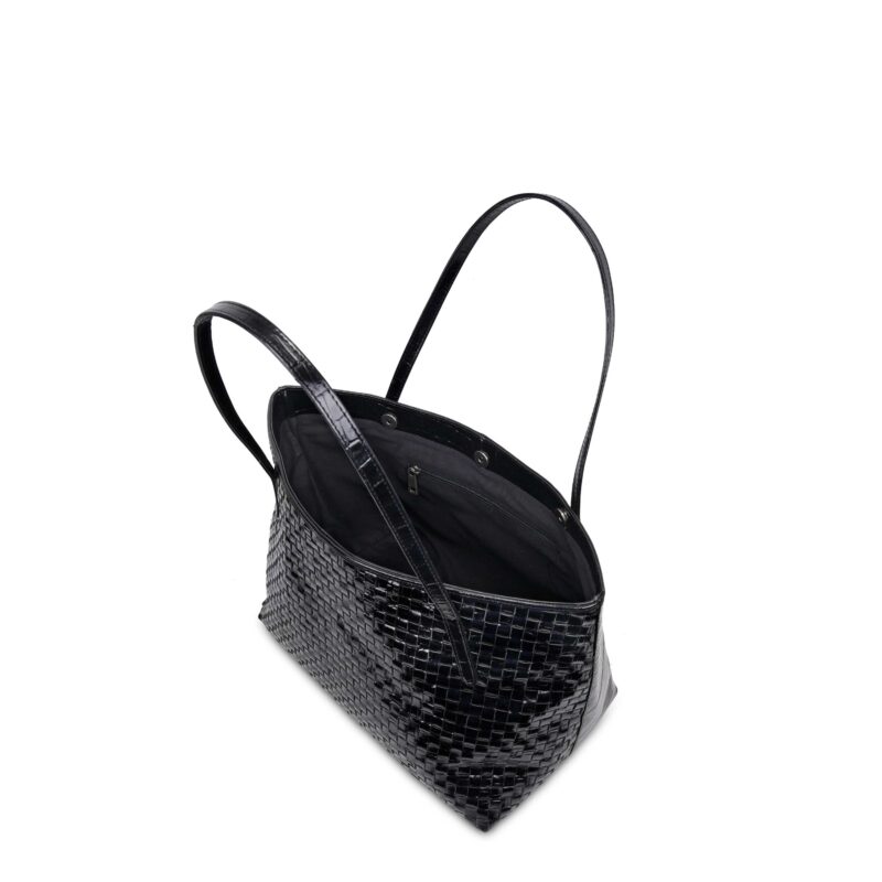 Shopper Texas Braided Black - Imatge 3