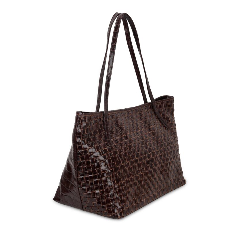 Shopper Texas Braided Dark Brown - Imagen 3