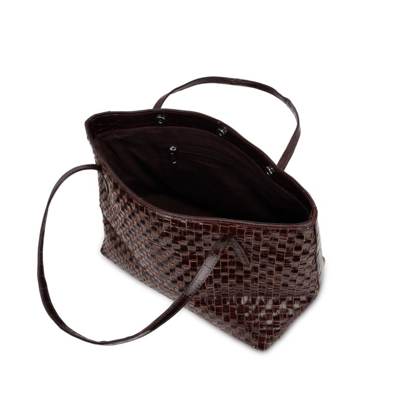 Shopper Texas Braided Dark Brown - Imagen 4