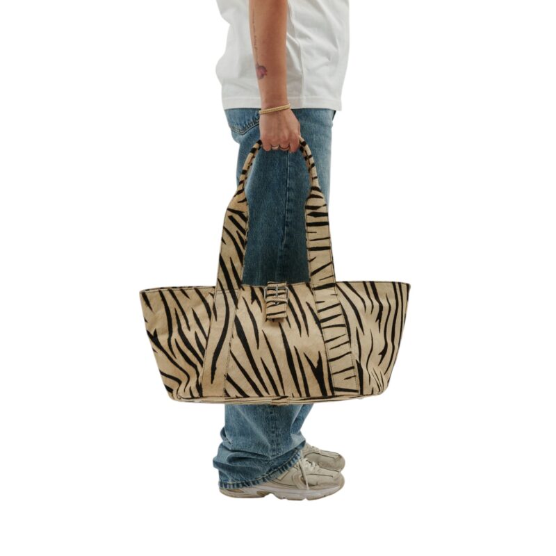 Maxi Shopper Brown Stripes Deluxe - Imatge 5