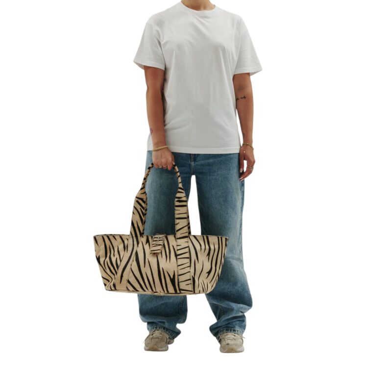 Maxi Shopper Brown Stripes Deluxe - Imatge 6