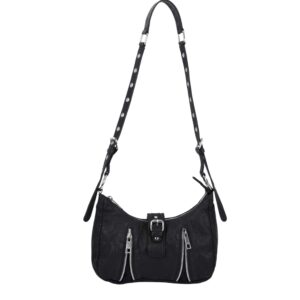 Skye zipper washed black