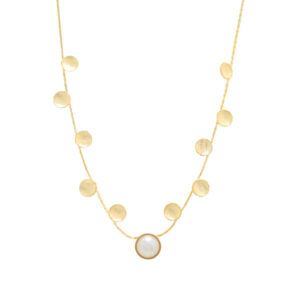 Collar circulos y perla