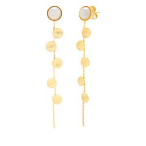 Arracades ovals i perla