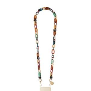 Chaine Ambre resine multicolor
