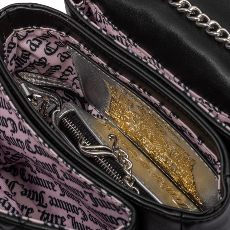 Alyssa Pearls Flap Bag Black - Imagen 2