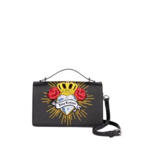 London S. Heart Crossbody PU Black