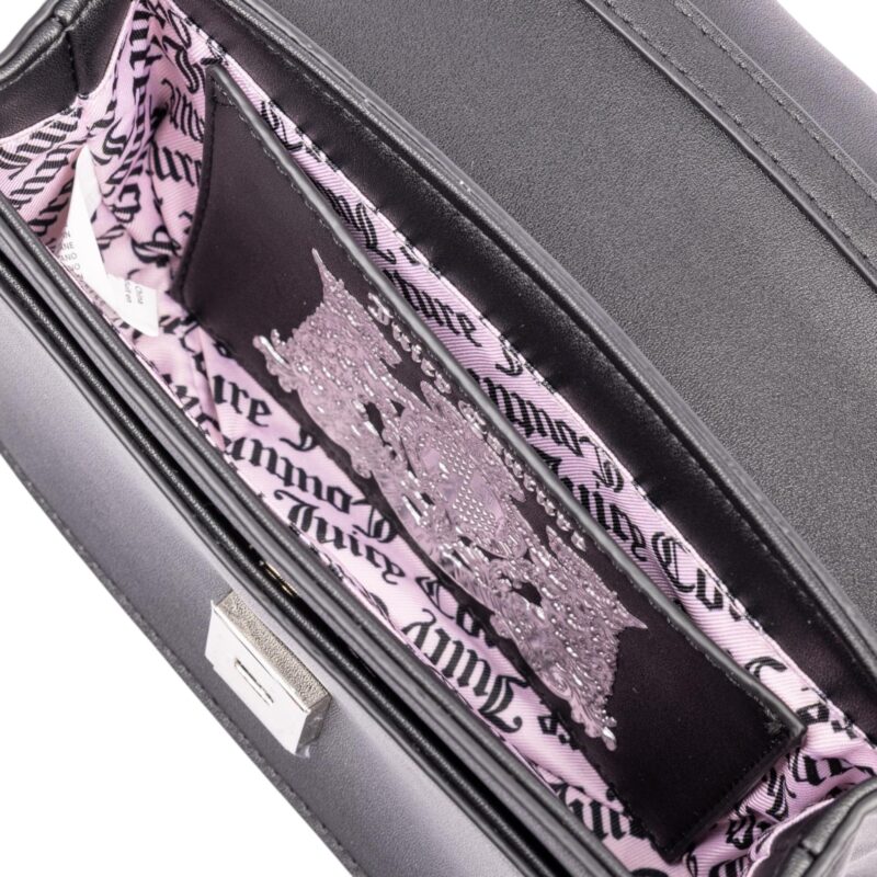London S. Heart Crossbody PU Black - Imagen 3