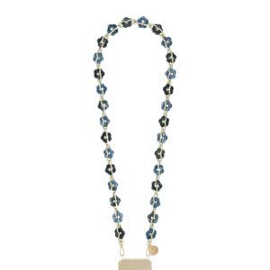 Chaine Cassy fleurs bleues