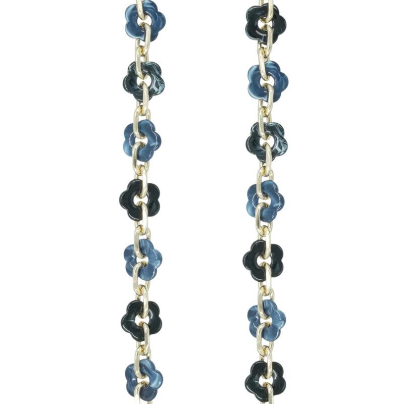 Chaine Cassy fleurs bleues - Imagen 3