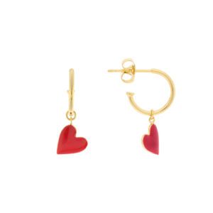 Aro corazón esmalte