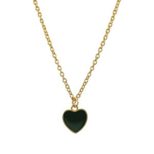 Collar Corazón negro