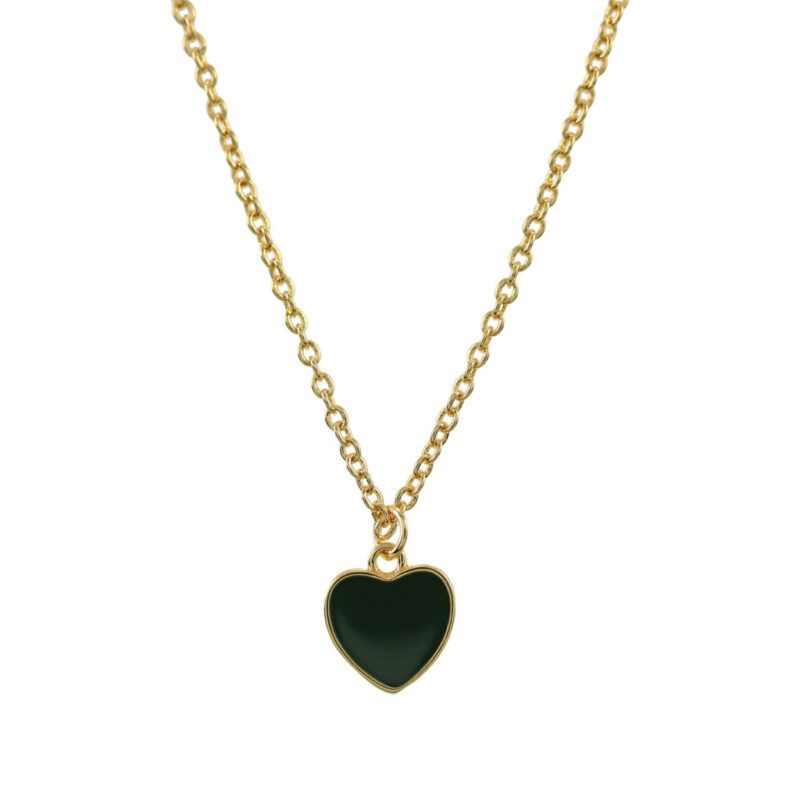 Collar Corazón negro