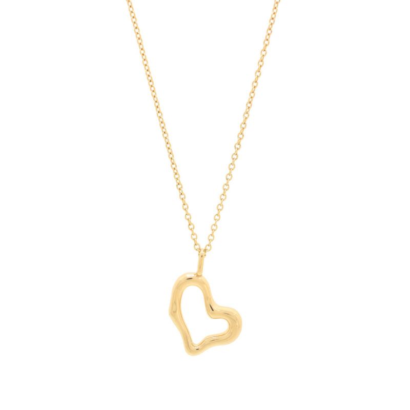 Collar corazón abierto