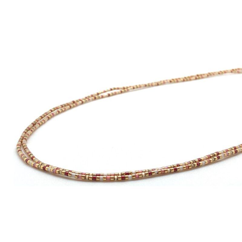 Miyuki Necklace N01 hazelnut