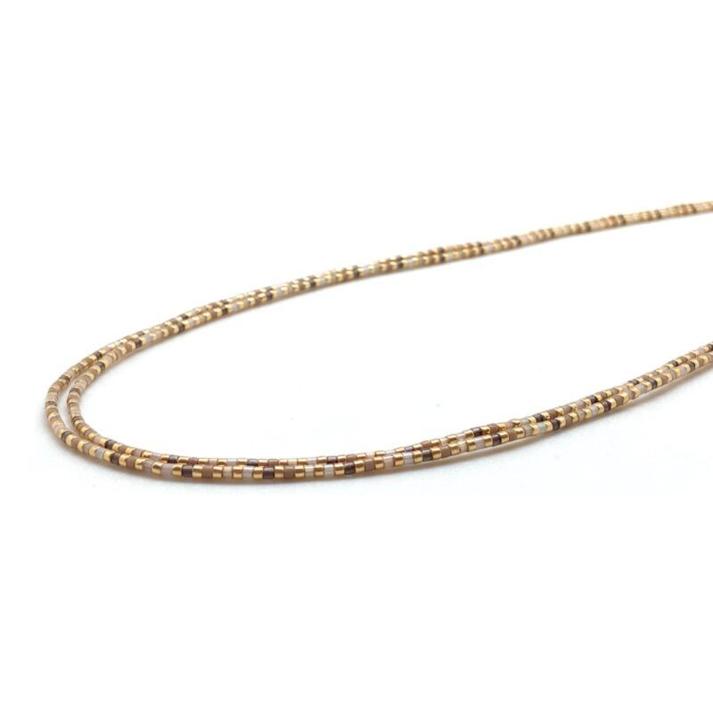 Miyuki Necklace N01 bronze