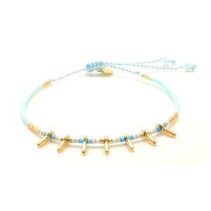 Bracelet miyuki B02 Ice Blue