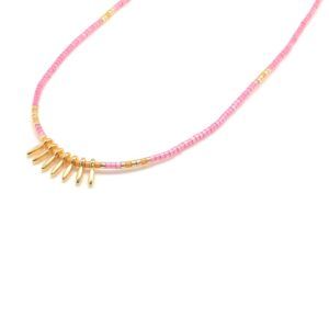 Miyuki Necklace N03 Fuchsia