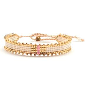 Bracelet miyuki B01 White Lotus