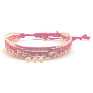 Bracelet miyuki B05 Cerise Garden