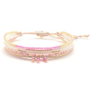 Bracelet miyuki B05 White Lotus