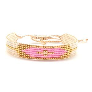 Bracelet miyuki B06 White Lotus