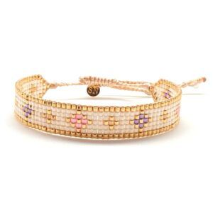 Bracelet miyuki B08 White Lotus