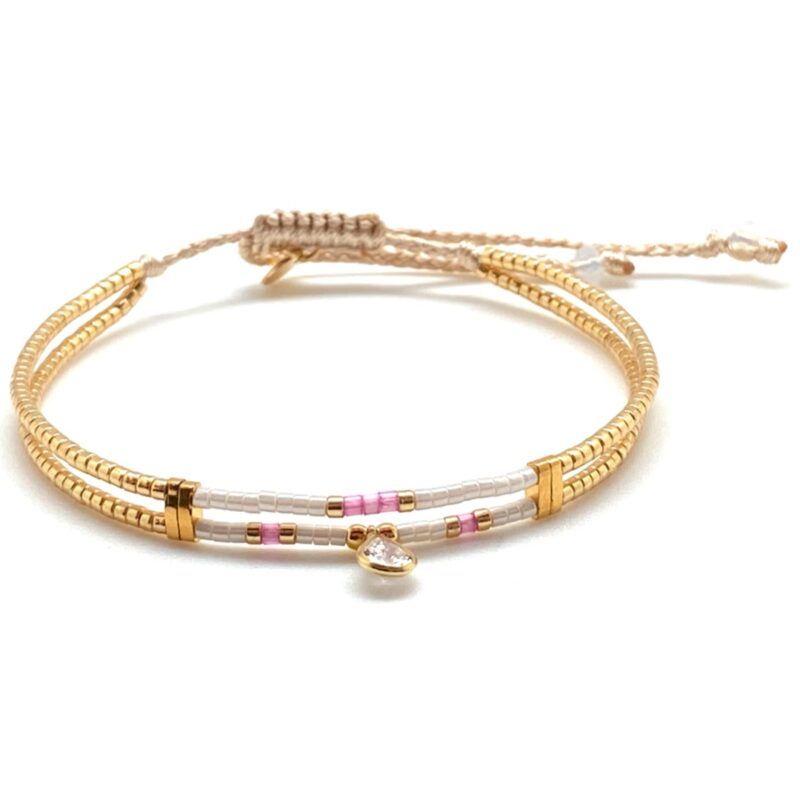 Bracelet miyuki B10 White Lotus