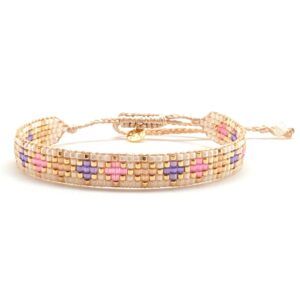 Bracelet miyuki B11 White Lotus