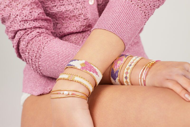 Bracelet miyuki B11 White Lotus - Imatge 2