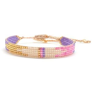 Bracelet miyuki B15 White Lotus