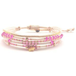 Bracelet miyuki B16 White Lotus