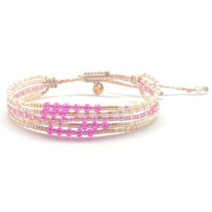 Bracelet miyuki B18 White Lotus