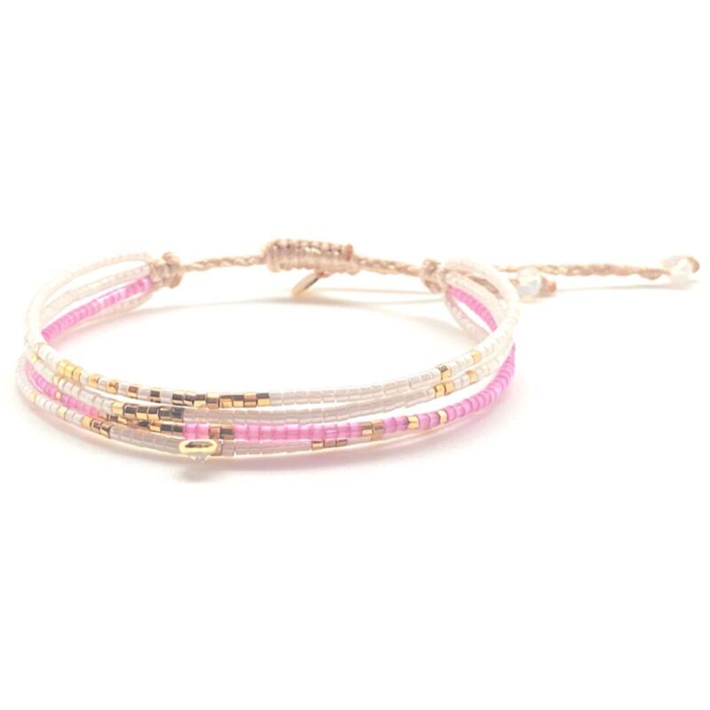 Bracelet miyuki B23 White Lotus