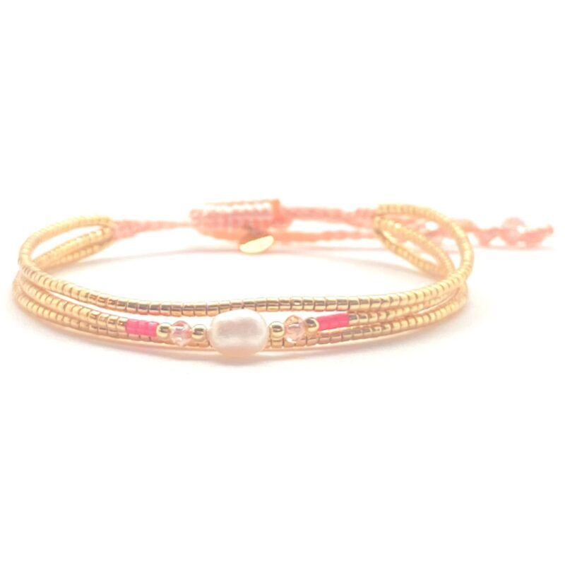 Bracelet miyuki B25 Champagne