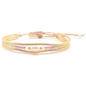 Bracelet miyuki B25 White Lotus