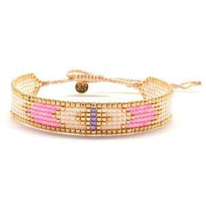 Bracelet miyuki B28 White Lotus