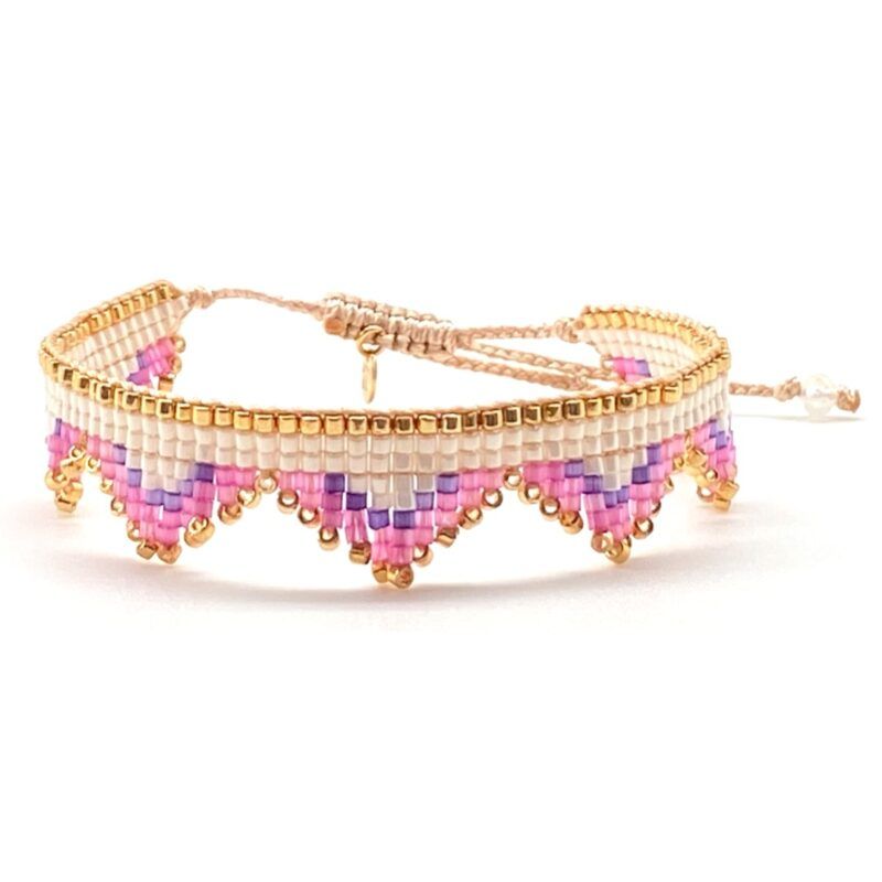 Bracelet miyuki B32 White Lotus