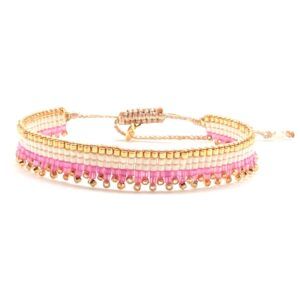 Bracelet miyuki B39 White Lotus