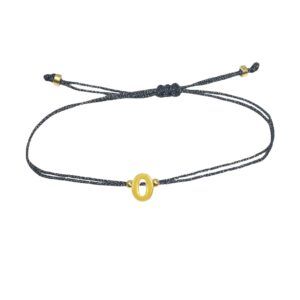 Letter Bracelet Black