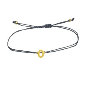 Letter Bracelet Black
