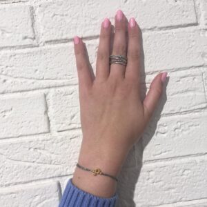 Letter Bracelet Black