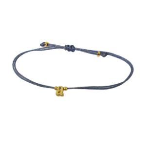 Letter Bracelet Blue