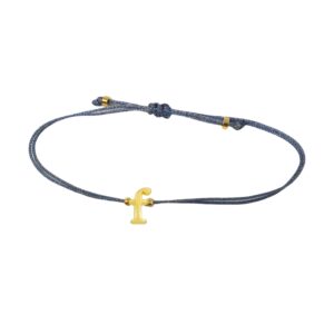 Letter Bracelet Blue