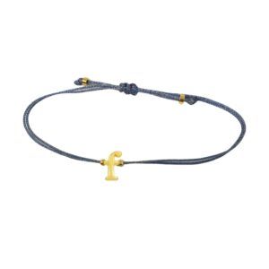 Letter Bracelet Blue