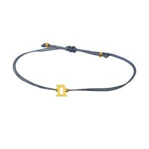 Letter Bracelet Blue