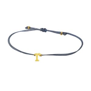 Letter Bracelet Blue