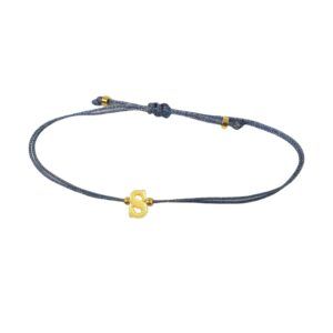 Letter Bracelet Blue