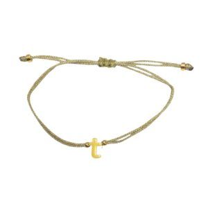 Letter Bracelet Gold