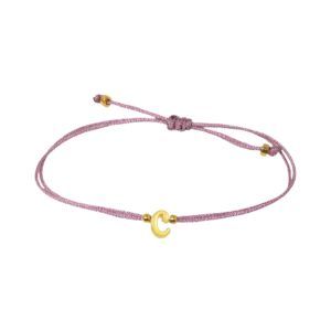 Letter Bracelet Pink